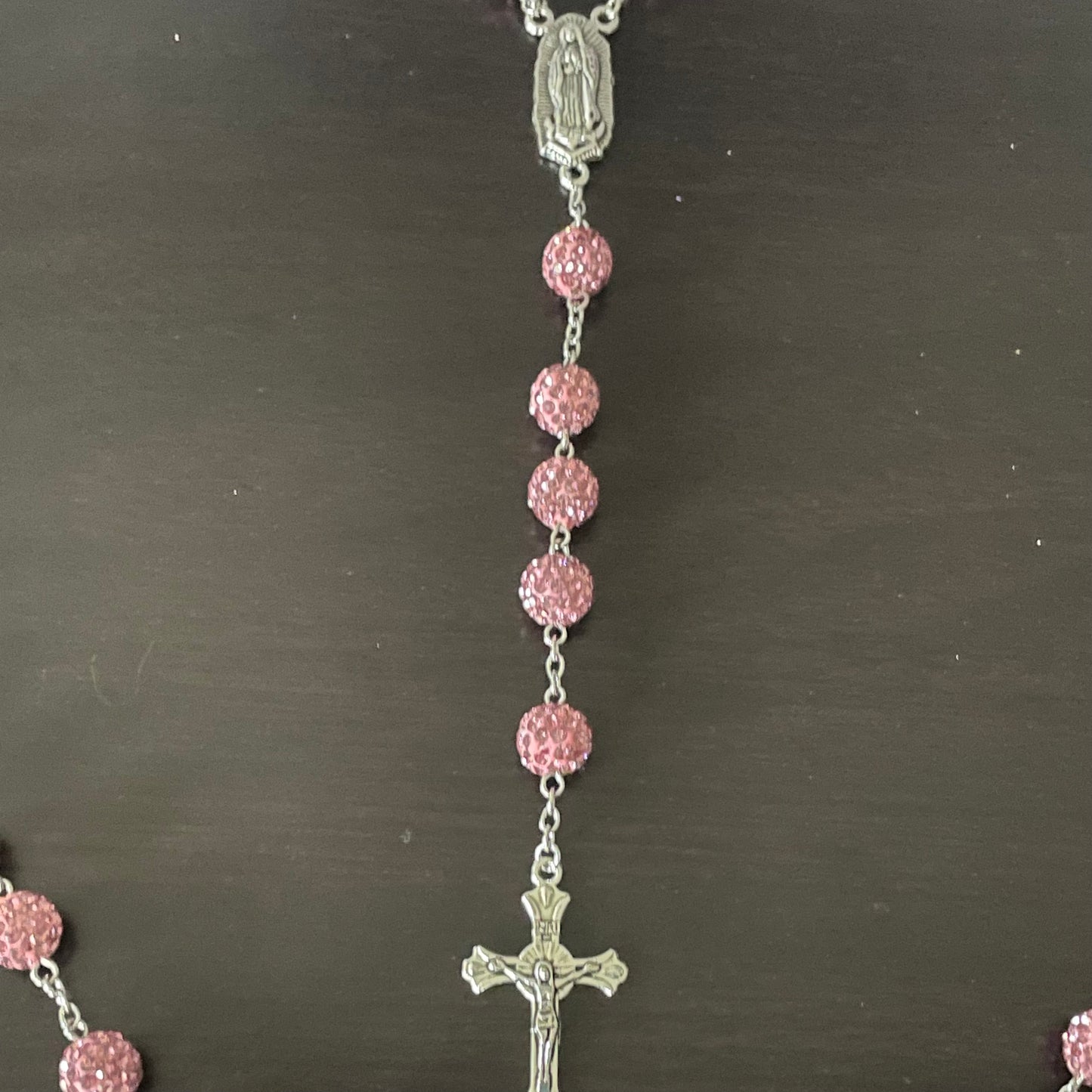 Pink Glam Rhinestone Rosary