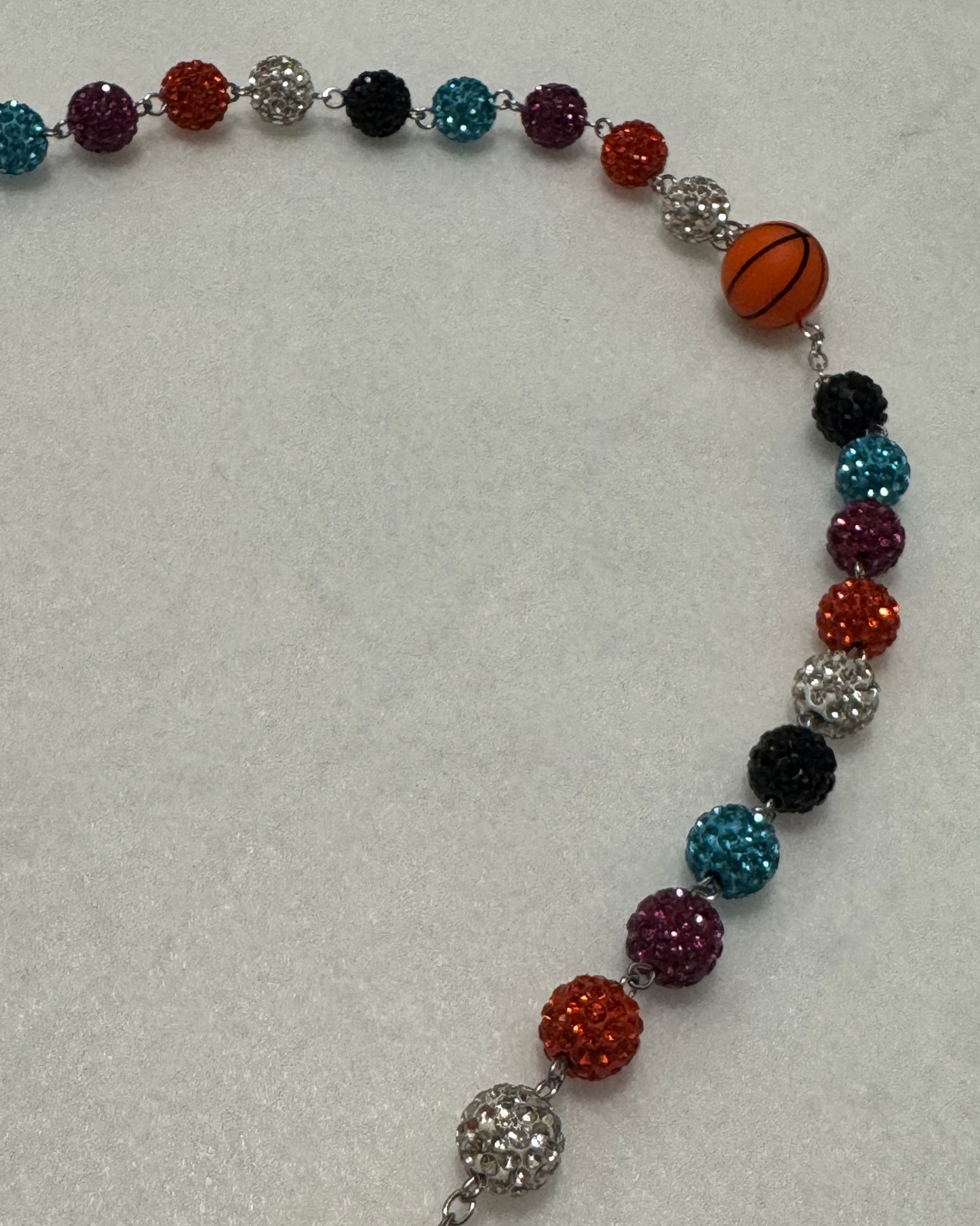 Fiesta Basketball Rhinestone Rosary