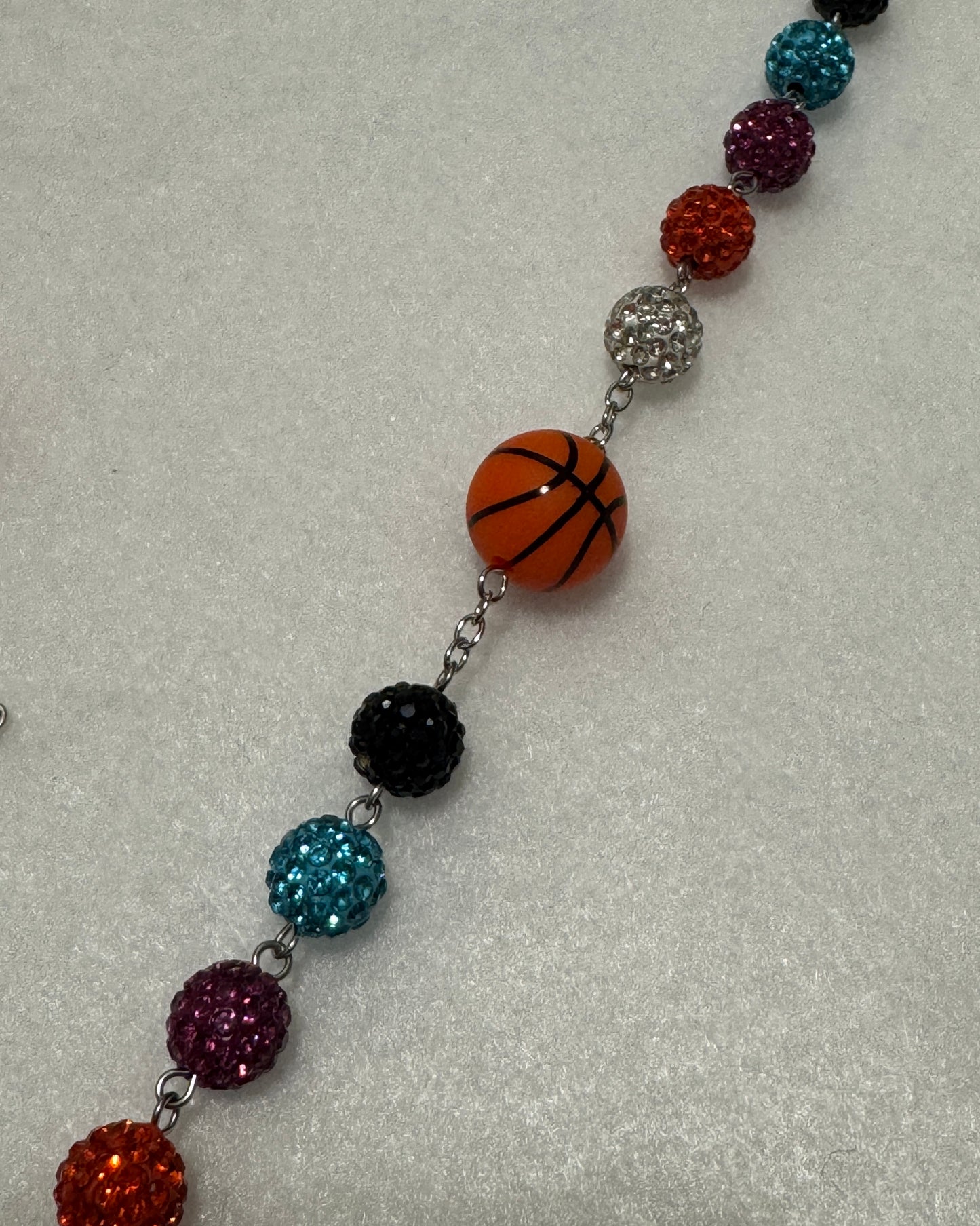 Fiesta Basketball Rhinestone Rosary