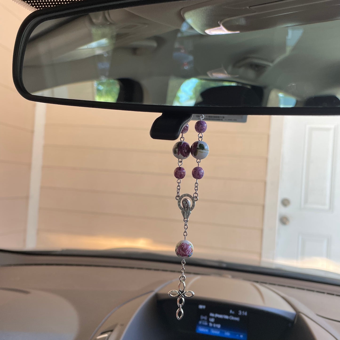 Floral Beauty Car Rosary