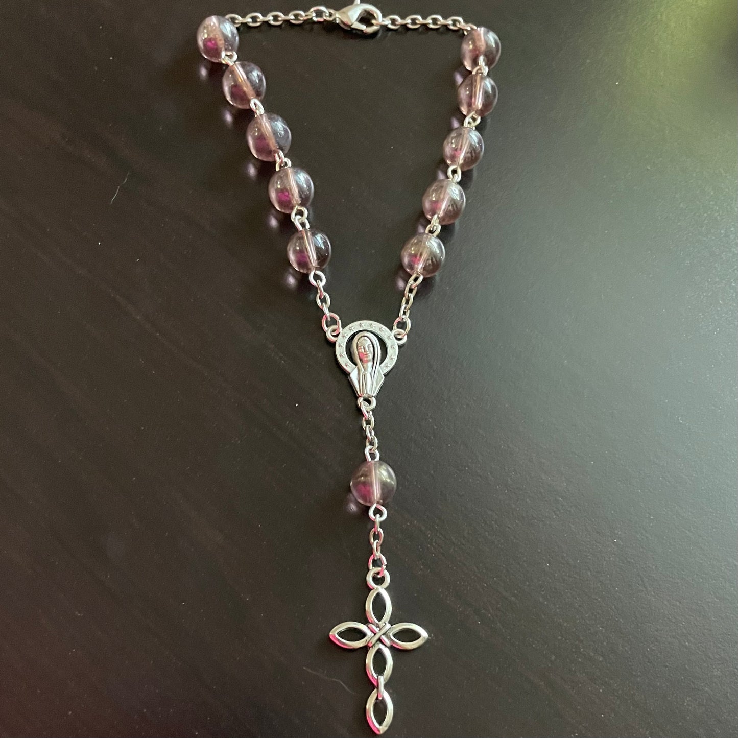 Brown Mini Car Rosary