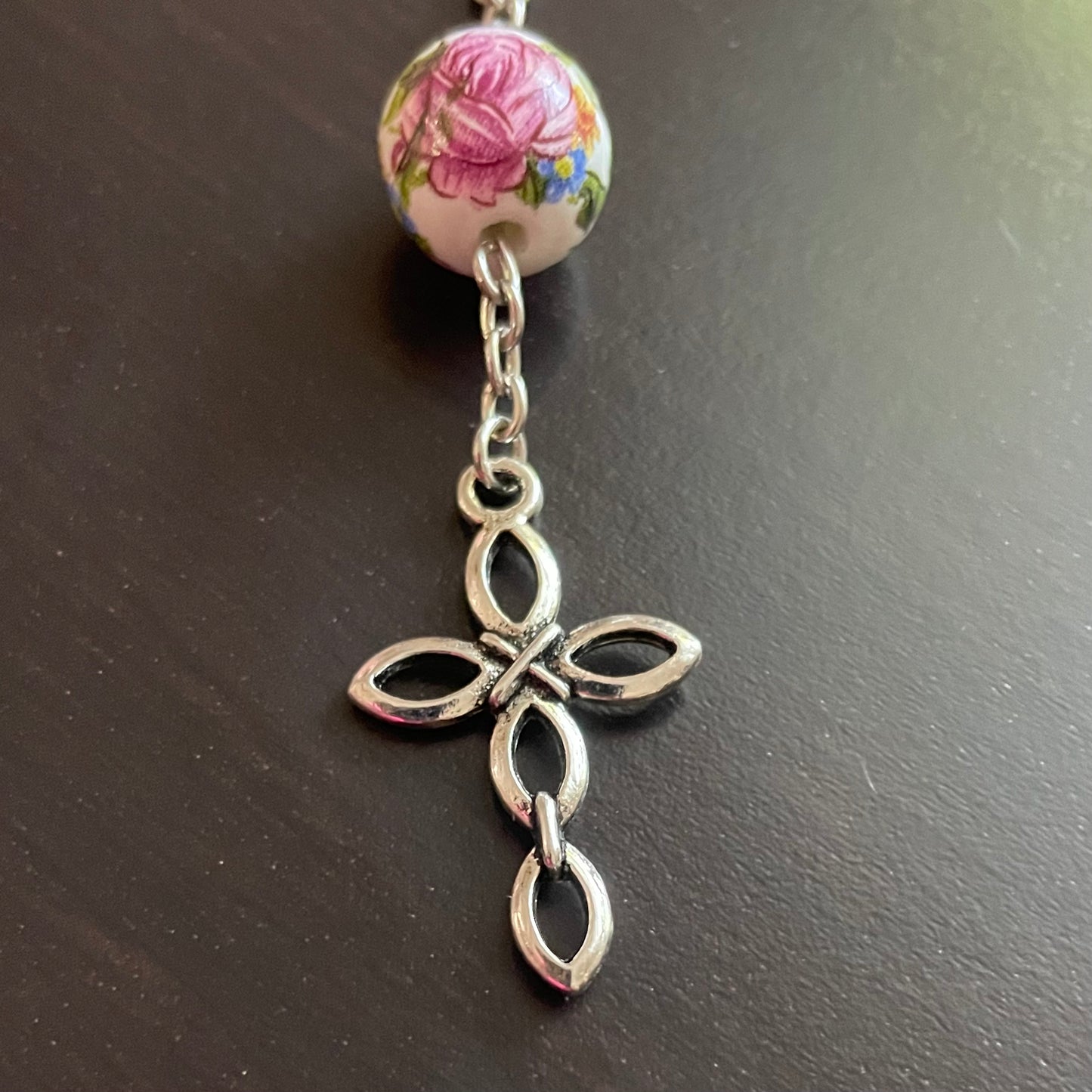 Floral Beauty Car Rosary