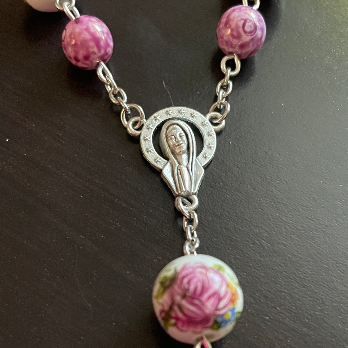 Floral Beauty Car Rosary